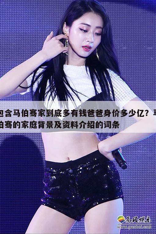 包含马伯骞家到底多有钱爸爸身价多少亿?马伯骞的家庭背景及资料介绍 第1张 包含马伯骞家到底多有钱爸爸身价多少亿?马伯骞的家庭背景及资料介绍 第1张