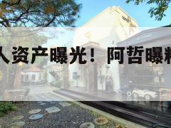 舞帝老塔个人资产曝光！阿哲曝料宣称：是自己2倍！  第1张