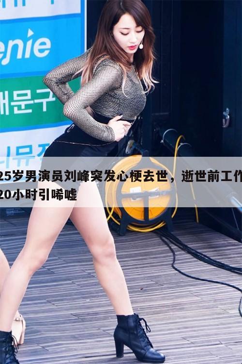 25岁男演员刘峰突发心梗去世，逝世前工作20小时引唏嘘  第1张