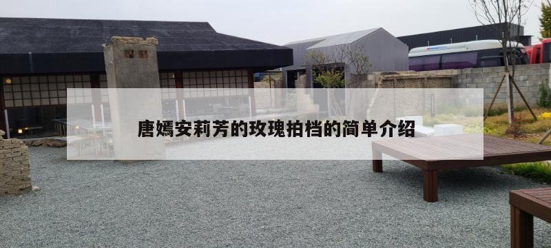 唐嫣安莉芳的玫瑰拍档的简单介绍 第1张 唐嫣安莉芳的玫瑰拍档的简单介绍 第1张